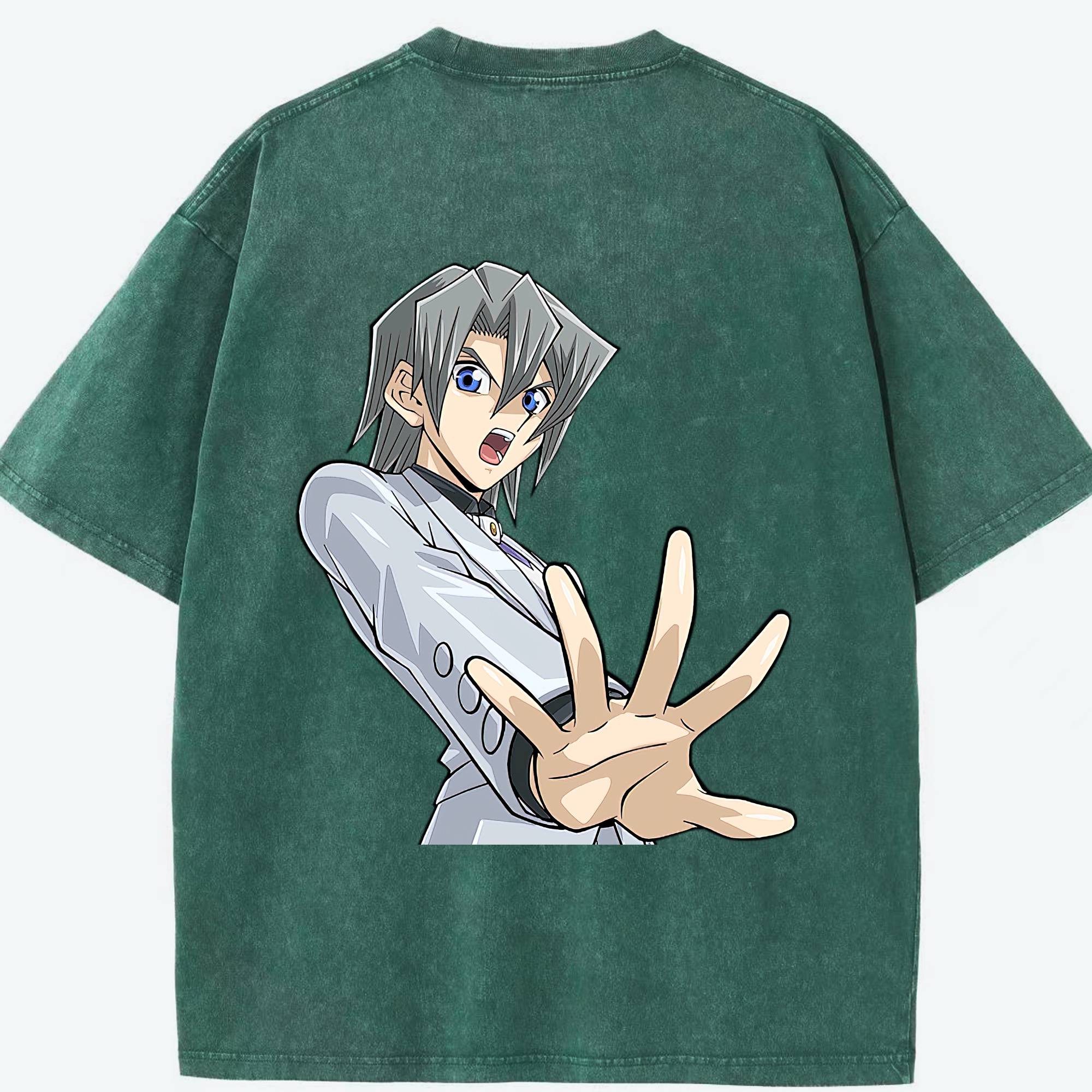（画像用） 遊☆戯☆王 Yu-Gi-Oh! 綿100% ヴィンテージ風 半袖Tシャツ（背面プリント）